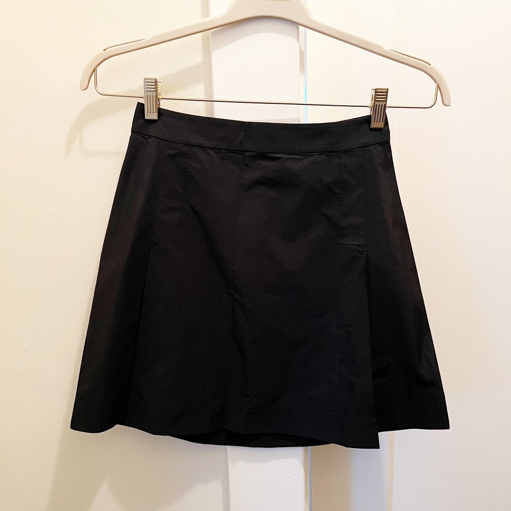 COS A Line Mini‎ Skirt XS Black Lyocell Nylon Spandex